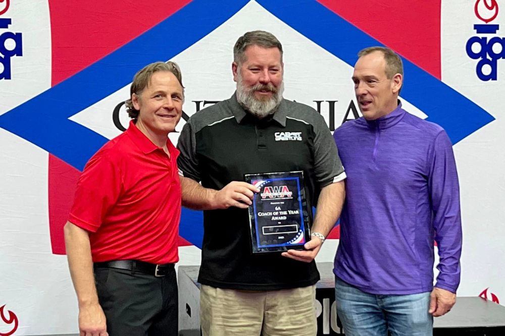 Coach Tuner gets awards 2023 Wrestling Coach of the Year